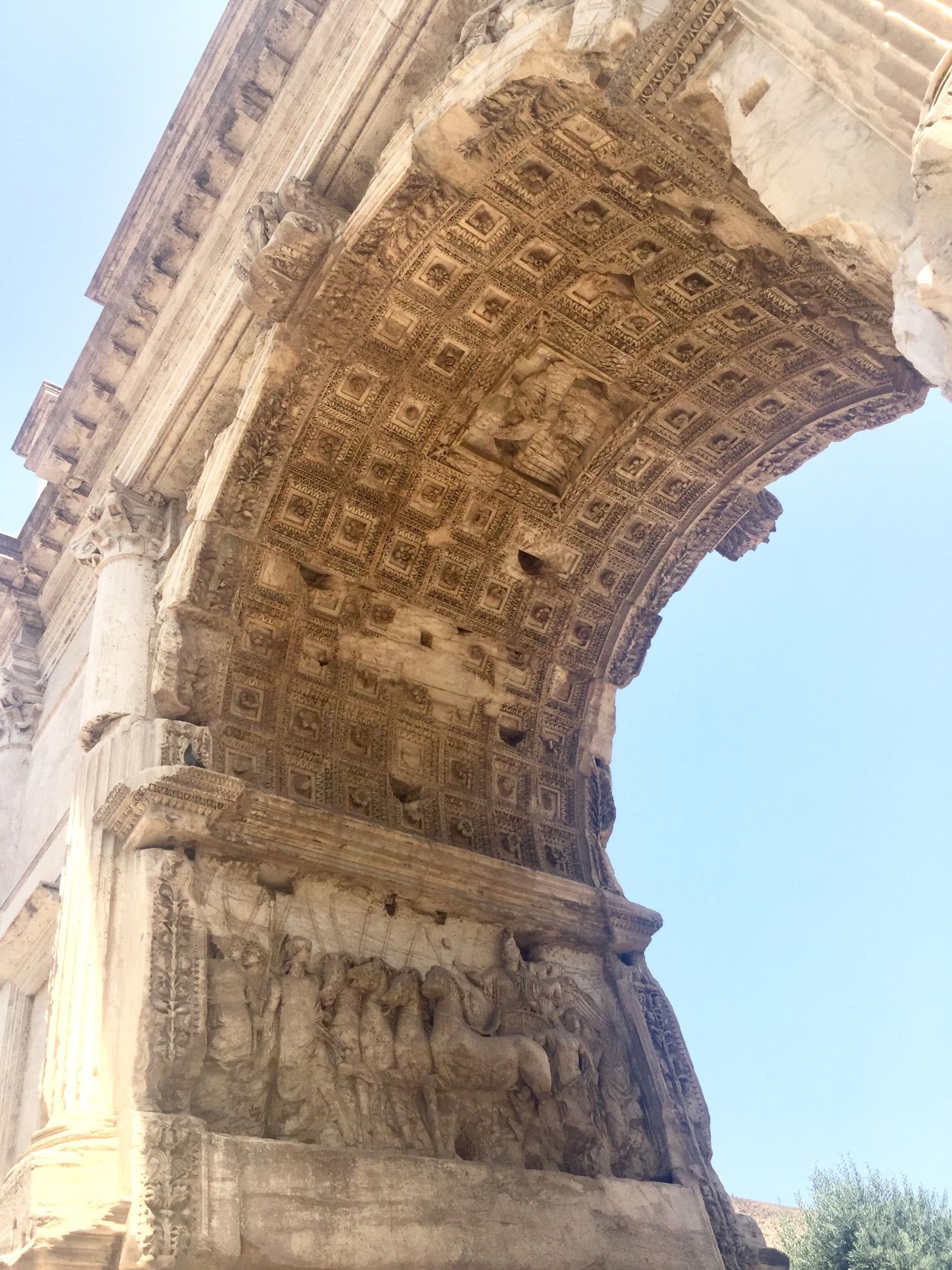 Underside of the “Titus Arch”